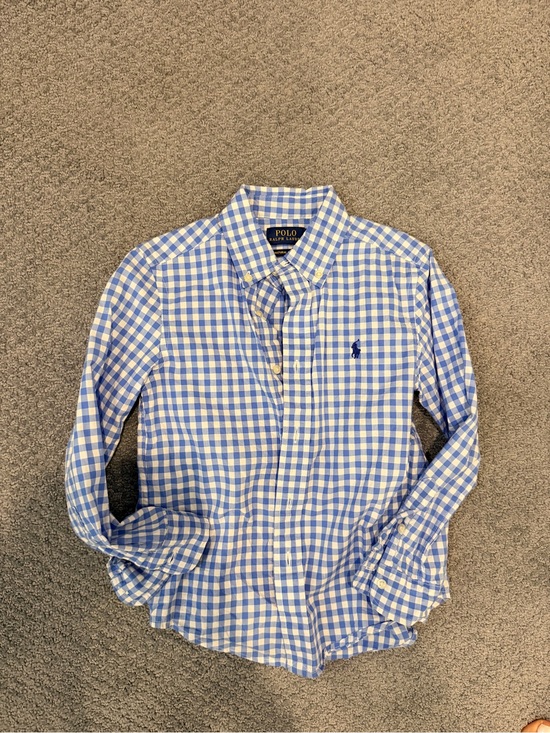 Ralph Lauren Other - Ralph Lauren Boys Blue and White Gingham Button-Down Shirt